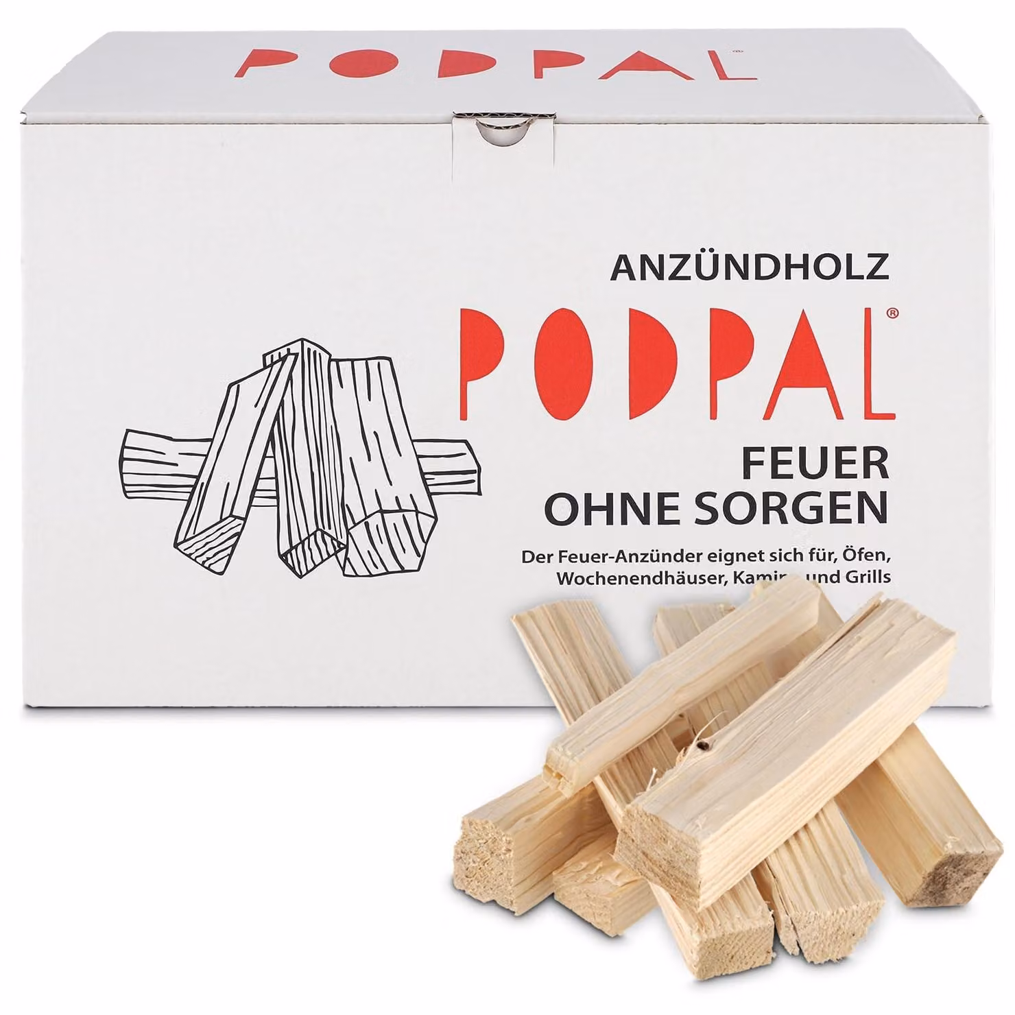 Elzusha - Accendini naturali per legna secca, 5 kg