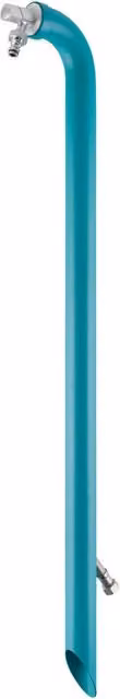 Fontana da Giardino Belfer 42/CN con Rubinetto, Colonna d'Acqua in Metallo Turchese, L: 80 cm, P: 18 cm, H: 8 cm