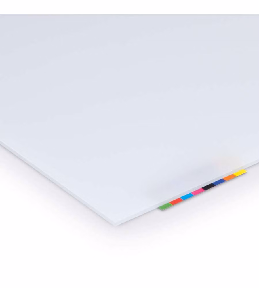 Vetronova Lastre in Vetro Sintetico Liscio Opale 200x100 cm Spessore 2,5 mm