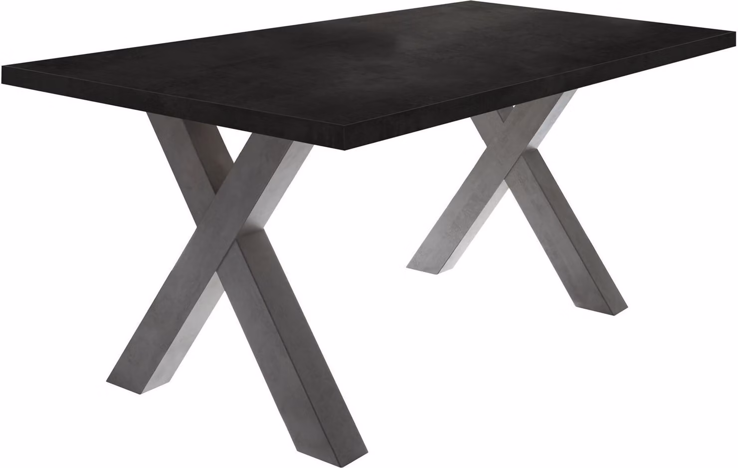 Tavolo da pranzo Eike 4 160 x 90 x 75 Tavolo da pranzo acciaio grafite/nero 13421-160