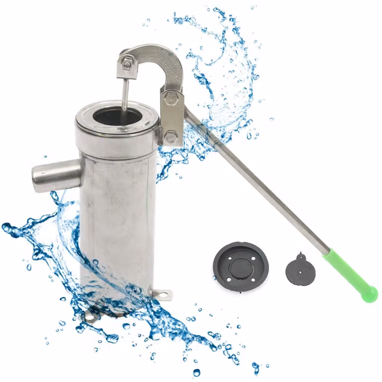 Solidchoice - Pompa manuale in acciaio inossidabile per acqua, con portata di 10 metri