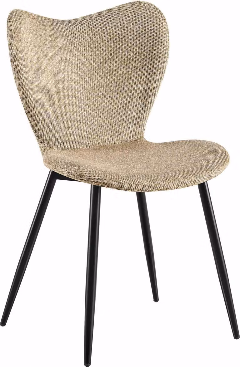 Sedia da pranzo taupe - sedia in velluto - comfort ergonomico - struttura in metallo robusta, facile da usare