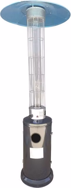 STUFA AEREA CILINDRICA 12,5 Kw - verniciata grigia antracite - KASART