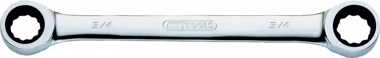 KS Tools GEARplus doppia chiave ad anello a cricchetto, 7/16 "x1/2"