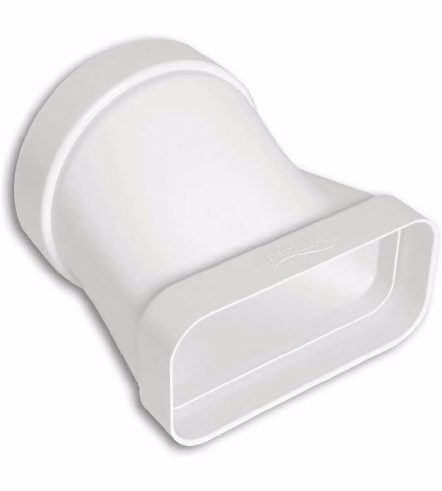 La Ventilazione Giunto Orizzontale in ABS Bianco d. 125 mm - 150x70 mm
