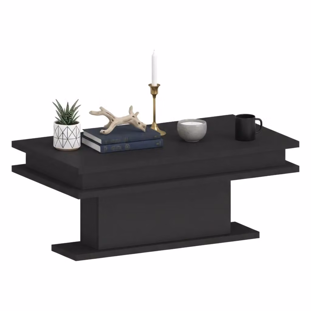 Tavolino da salotto Iside DMORA colore Antracite L: 100 cm, P: 55 cm, H: 42 cm – 2