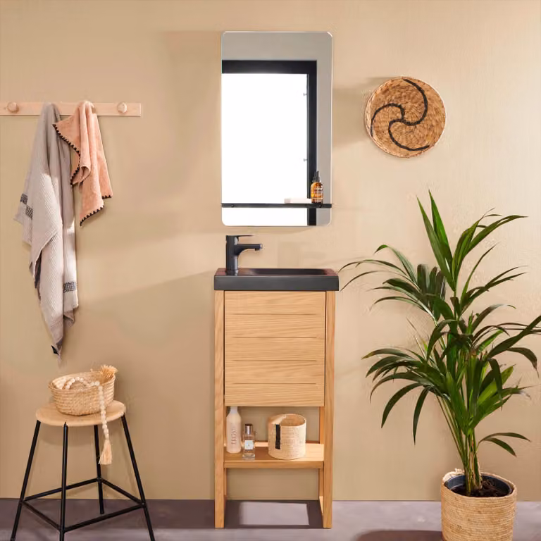 Set lavabo e specchio ATOLL