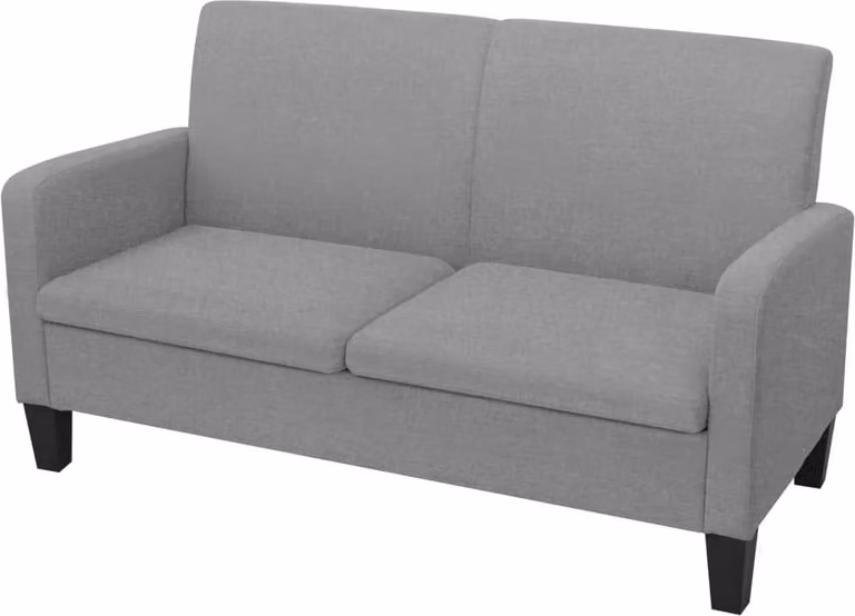 Maison Exclusive - Divano a 2 Posti 135x65x76 cm Grigio Chiaro