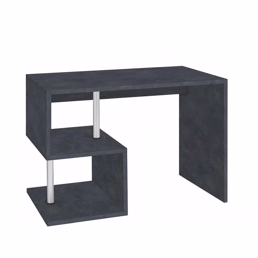 Scrivania Rettangolare Esse 100 Web Forniture Grigio Opaco L: 100 cm, P: 77,5 cm, H: 50 cm – 3