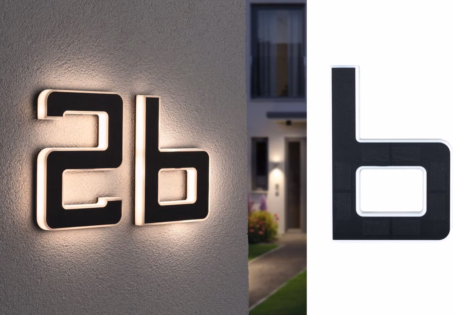 Paulmann Solar LED numero civico lettera b