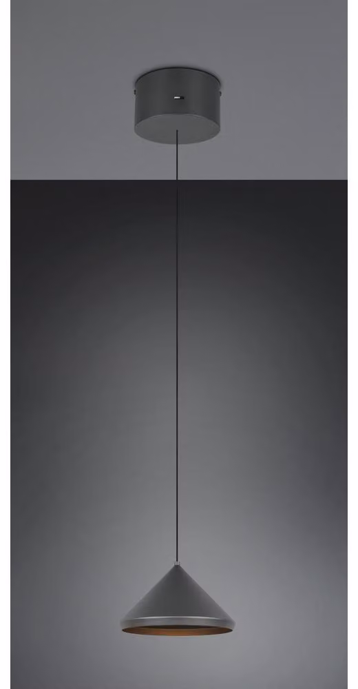 Trio - Lampada a sospensione LAGUNA - Nero - 18x18x200 cm