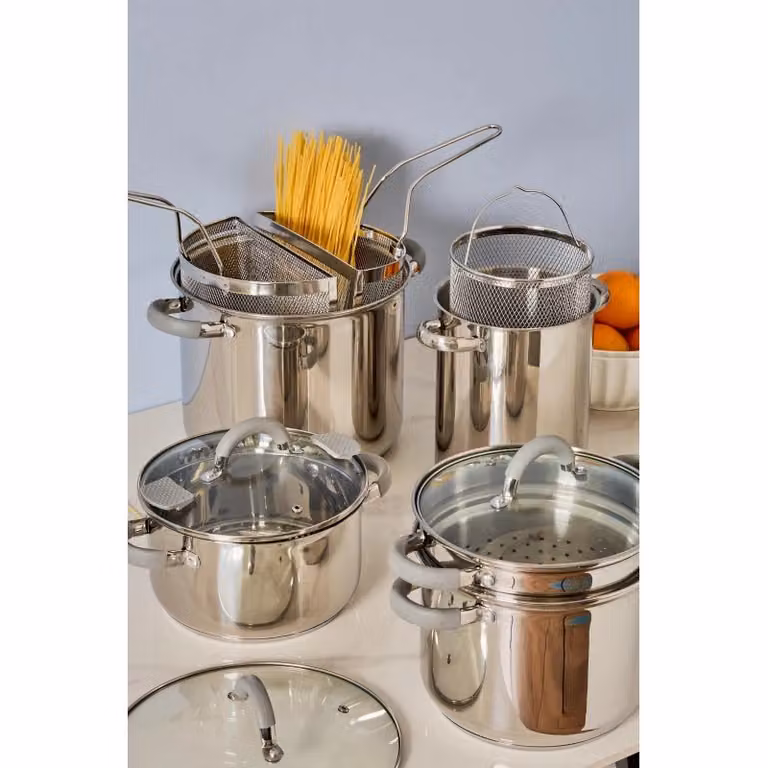 Set di 4 confezioni Aspargera Casa Collection in acciaio inox 18/10 color argento con manici
