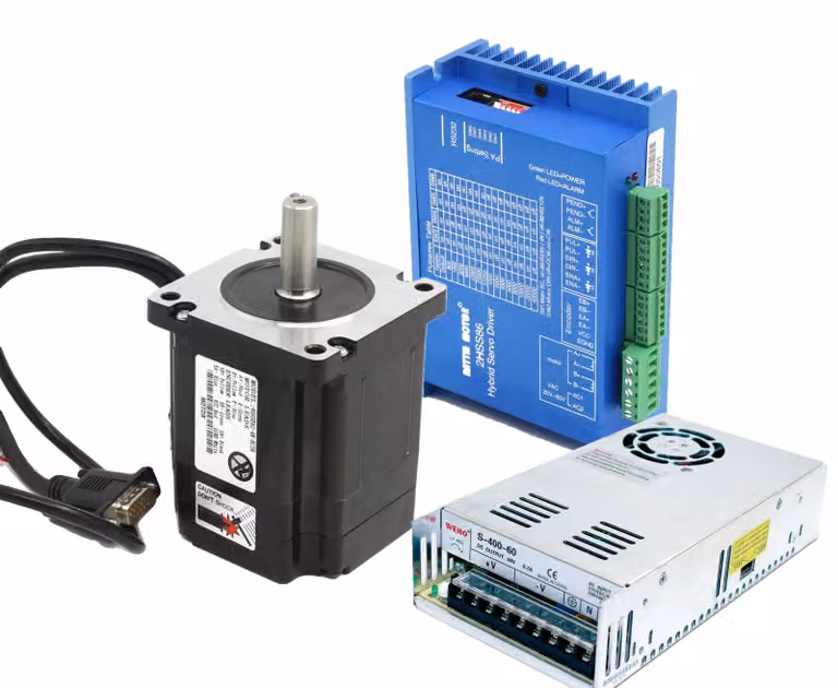Servomotore a circuito chiuso, elevata coppia, compatibile con macchine CNC, dotato di alimentatore, con spina europea (100V-240V)