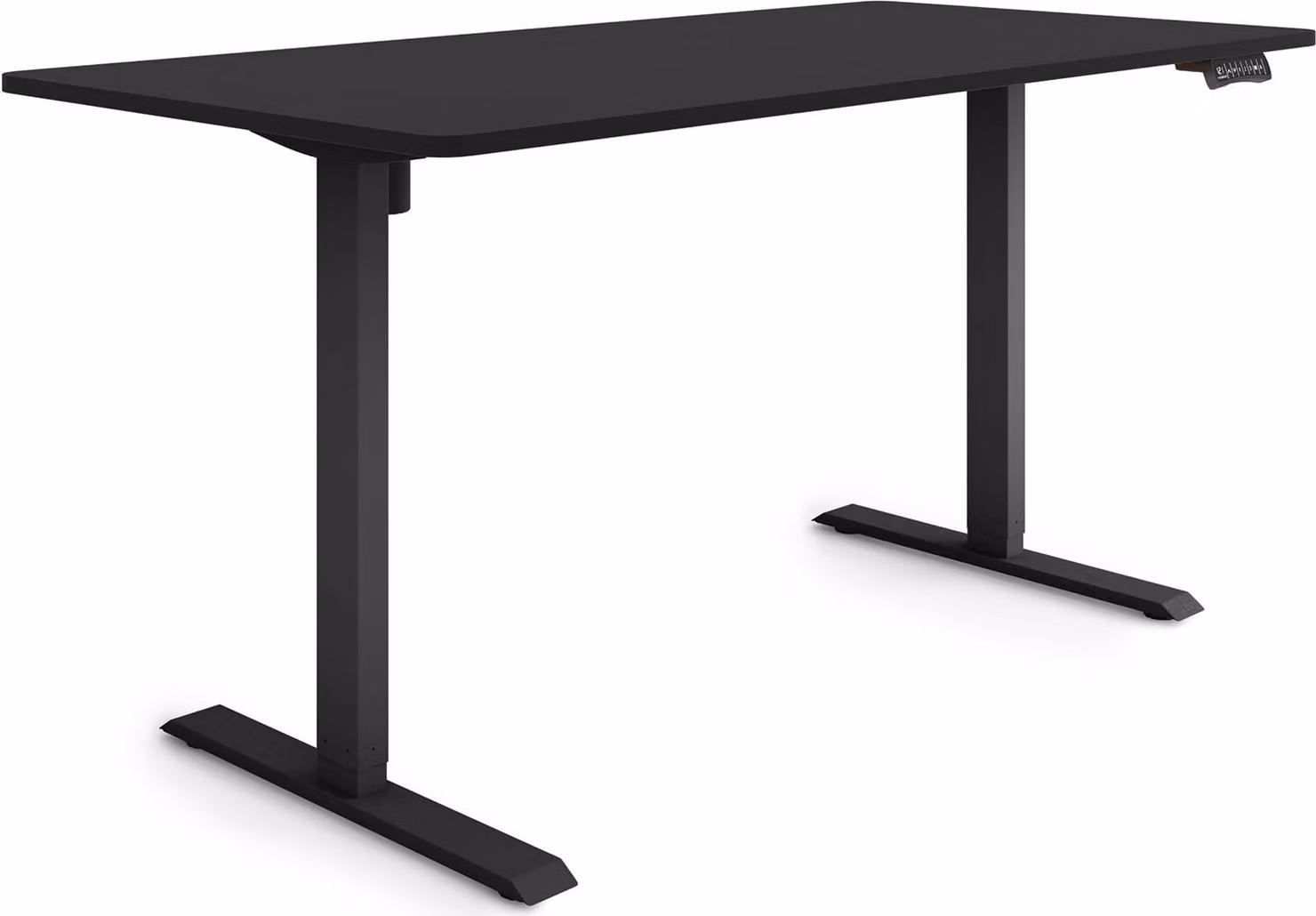 ESMART Germany ETX-121BB 160 x 80 cm Nero Scrivania ergonomica in piedi/seduta Regolabile elettricamente in altezza in modo continuo 73,5 - 123,5 cm 3x memoria Porta di ricarica USB Promemoria attività Avvio/arresto graduale