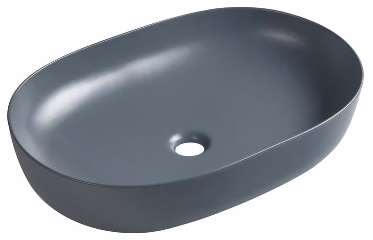 Lavabo in Vetroceramica da appoggio Sapho ARDEA, dimensioni 60,5x41,5 cm, modello Siena - AR043-42