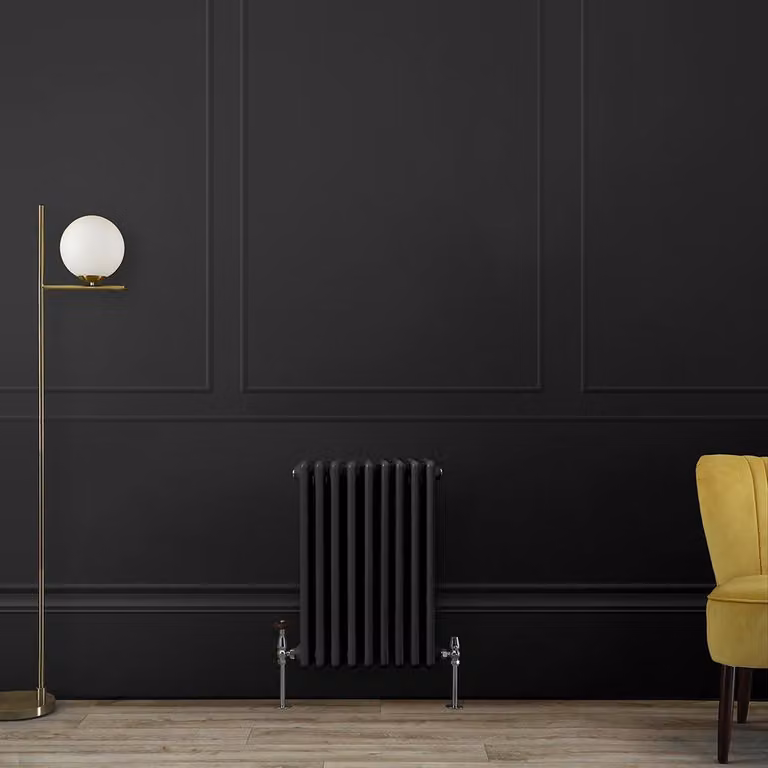Radiatore Orizzontale a Colonne (3 Colonne) 600mm x 425mm - Nero (Midnight Nero) - Regent