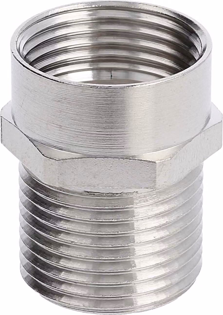 Raccordo intermedio LAPP PG/PG PG11x1,41 MSZ-11L lungo esagonale ottone (CuZn) nichelato filettatura di collegamento 15,0 mm - 1 pezzo