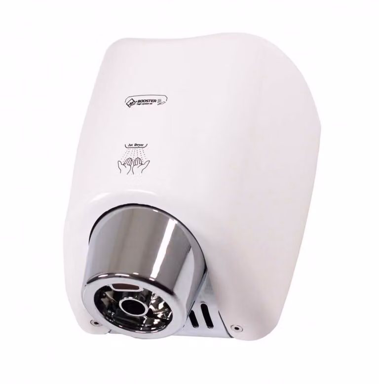 Asciugamani a getto - Asciugamani a getto BOOSTER Touchless, plastica ABS bianca 8596220009326