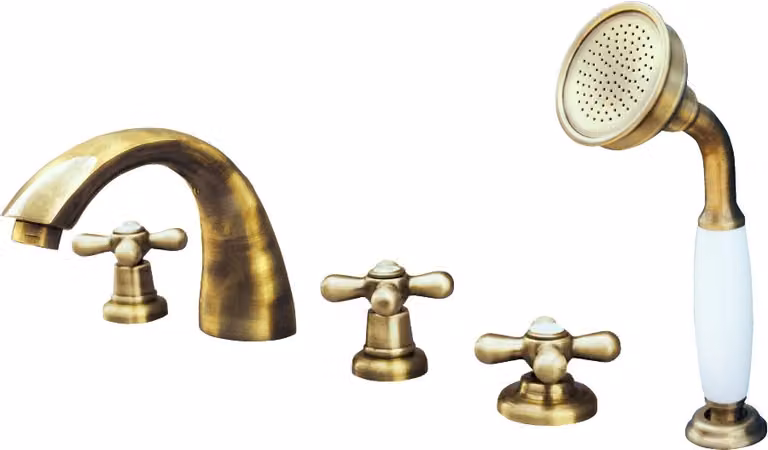Slezák-RAV Miscelatore da bagno Slezák RAV Morava Retro MK169PSM Colore: ottone vecchio, Dimensione: 3/8''