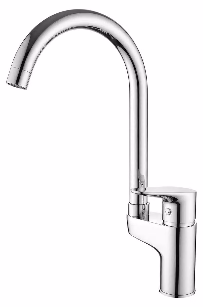 Miscelatore da cucina cromato con leva superiore, modello Casa CR-1202-CS, marca Aquanello