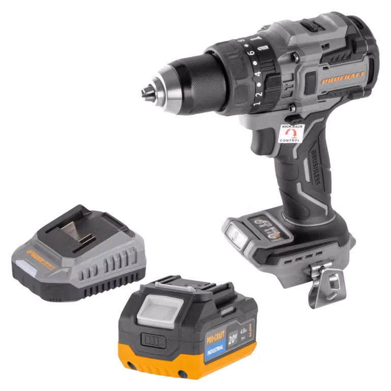 Avvitatore a percussione a batteria Procraft Industrial CD20B-BB 20 V 150 Nm Brushless Solo - senza batteria, senza caricabatterie