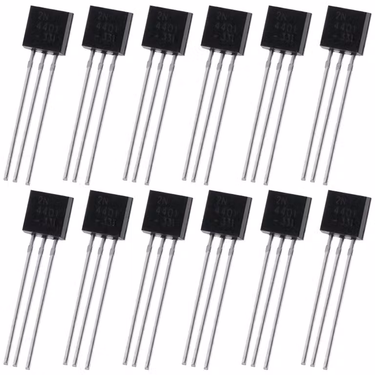 200 transistor NPN 2N4401, 40 V, 0,6 A, con package TO-92