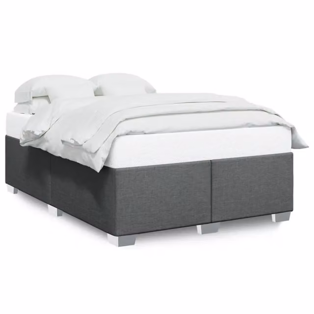 Letto matrimoniale | Letto per adulti | Giroletto senza Materasso Grigio Scuro 160x200 cm Tessuto
