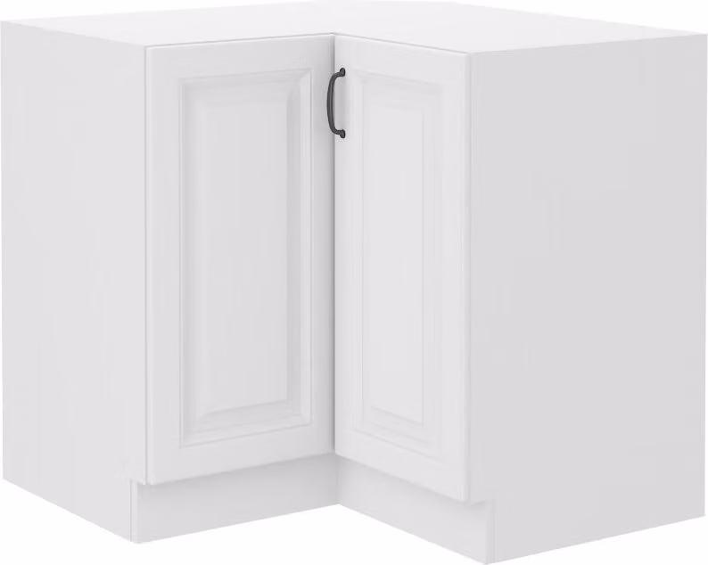 Armadietto inferiore ad angolo SOPHIA - 90x90 cm, bianco