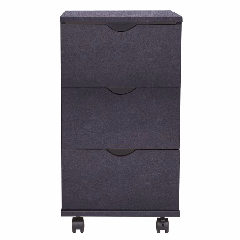 Cassettiera 33x45x60 cm Nera