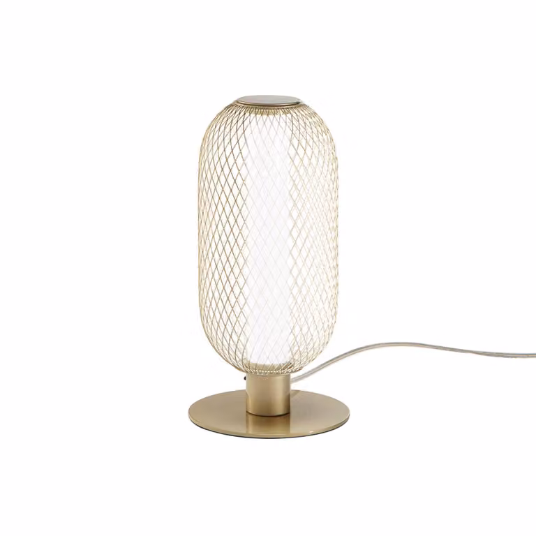 Luce Ambiente Design Lampada da tavolo a LED Inkas, Ottone / Oro, Soggiorno / Sala da pranzo, Metallo, Lampada da tavolo LED