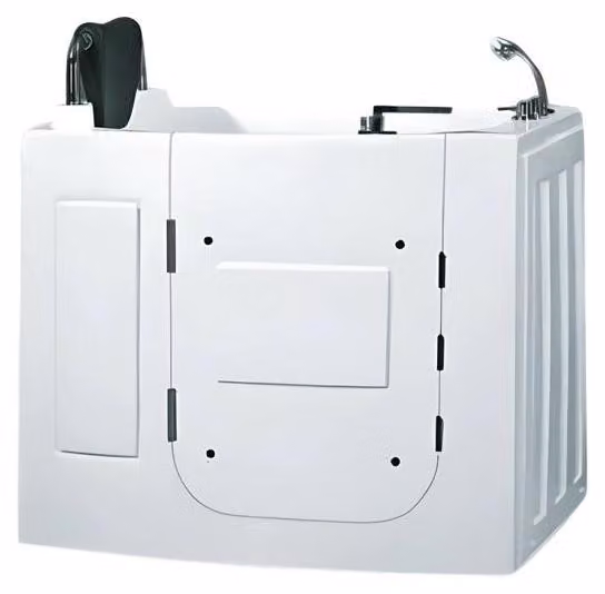 Kompaktbadewanne Whirlpool mit Tür Massagewanne Wellnesswannen 110x68 cm