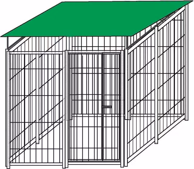 Recinzione da esterno SIDERBOX in acciaio zincato verde L: 200 cm, P: 200 cm, H: 180 cm