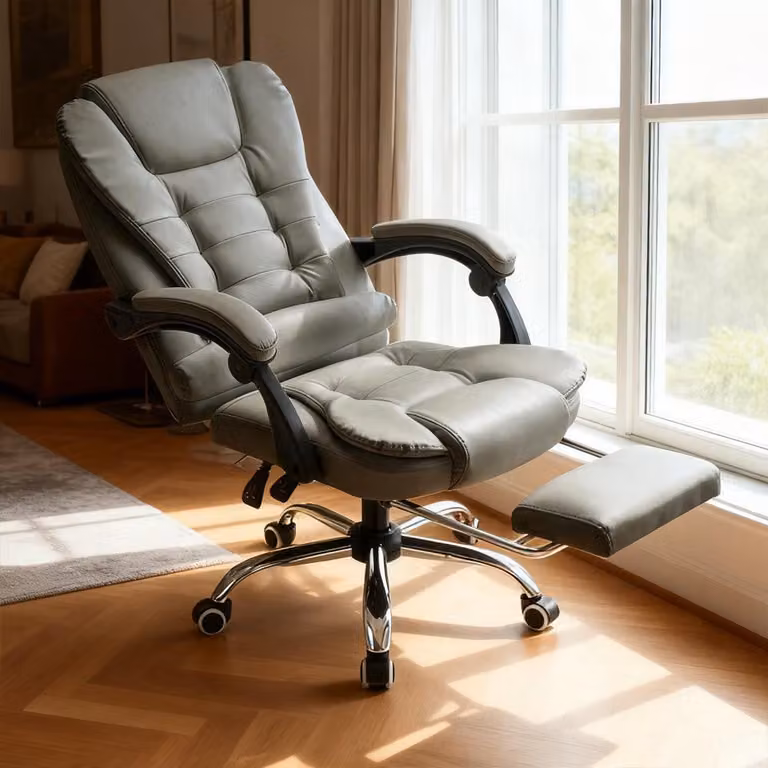 Sedia da ufficio - Sedia da lavoro - Sedia per computer - Sedia da scrivania - Sedia per l'ufficio - Regolabile in altezza - Seduta in memory foam