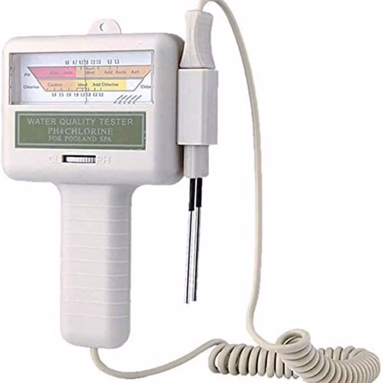 Dispositivo per il test del cloro, misuratore di umidità dell'acqua 2-in-1, strumento per piscine, tester per il pH