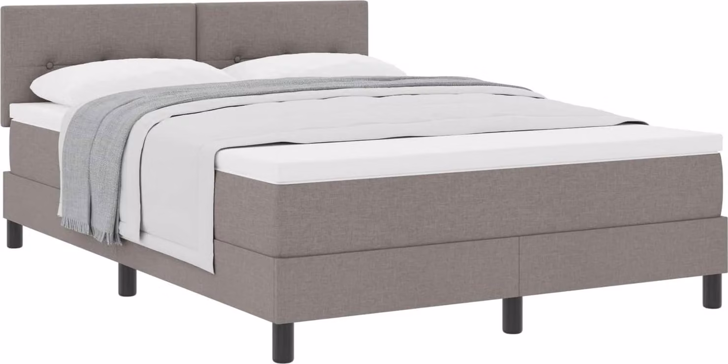 Letto a molle con testiera Talpa 140 x 200 cm Tessuto