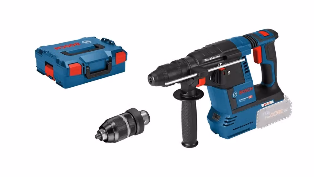 Tassellatore a batteria Bosch GBH 18V-26 F Brushless con 3 funzioni, colore blu – 2