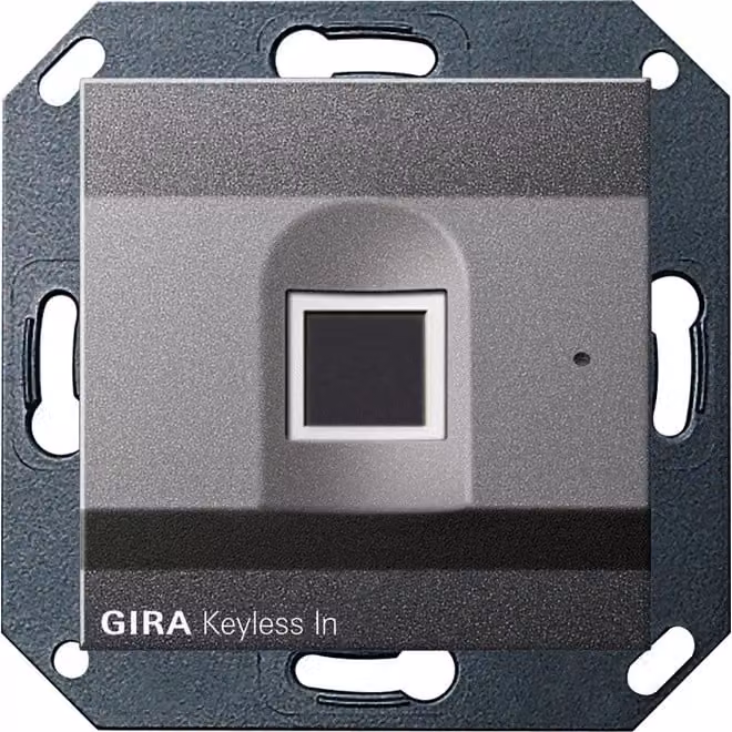 Gira 261728 Gira Keyless In Lettore di impronte digitali Sistema 55 Antracite