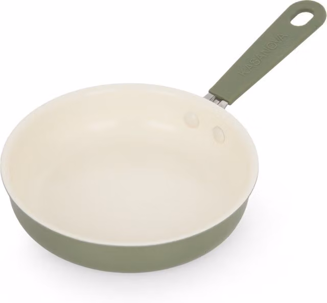 Padella alta KASANOVA Mini Fantasy verde in ceramica e alluminio, Altezza: 16 cm