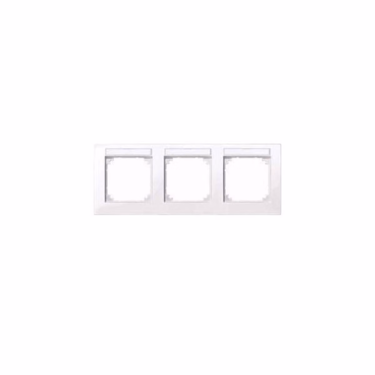 Cornice M-PLAN, scrivibile su tre lati, montaggio orizzontale, bianco brillante
