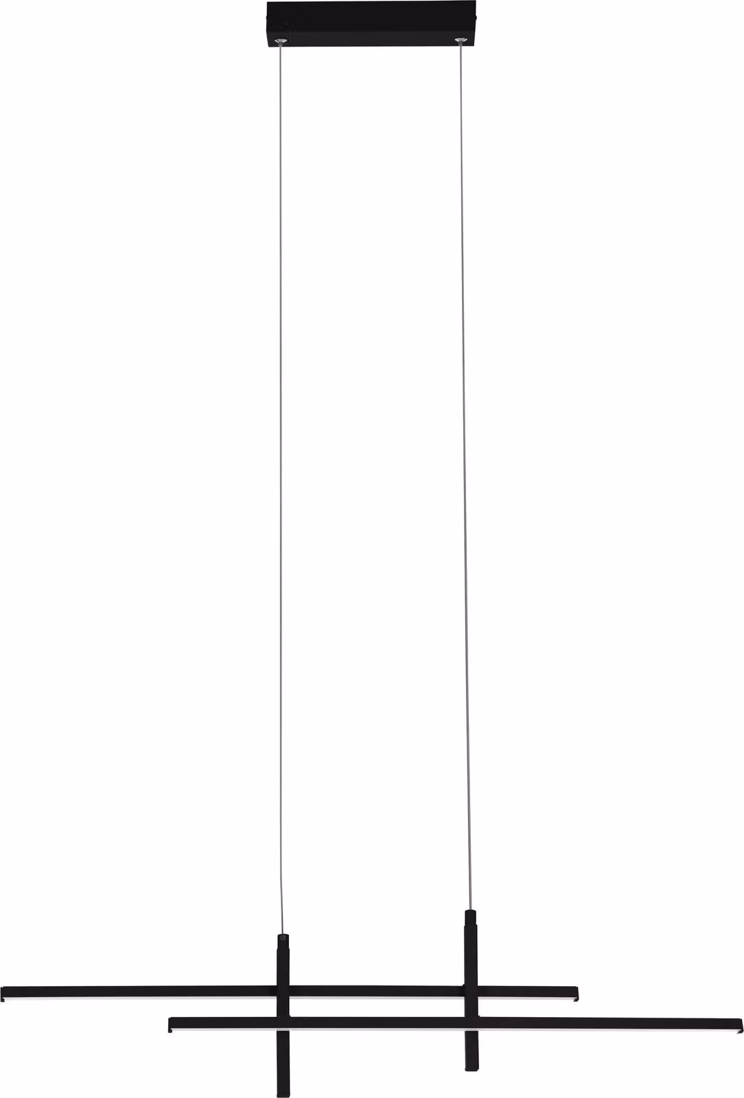 EGLO Lampada a sospensione LED Trepiliano, lampada a sospensione per tavolo da pranzo, lampada a soffitto pendente, lampada da pranzo in metallo, colore nero, luce bianco caldo, 2500 lumen