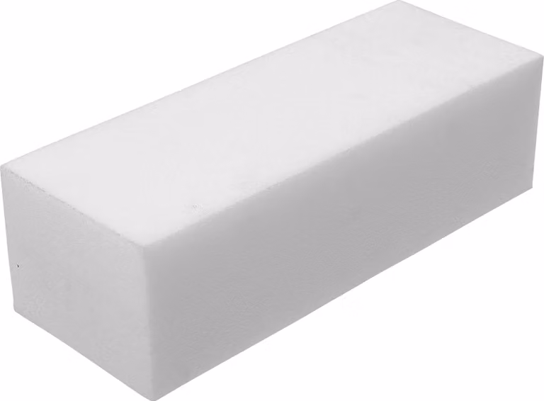 Blocco di protezione per piattaforme elevatrici, dimensioni 340 x 130 x 100 mm, in polietilene (PE)