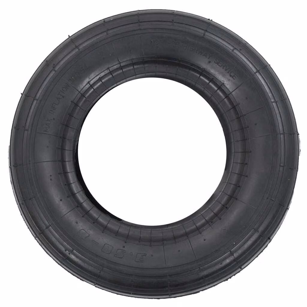Ruota per Carriola 3,50-8 4PR Gomma