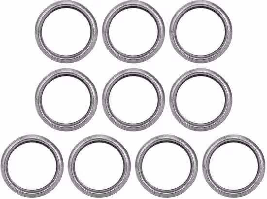 Kit di tappi per olio in alluminio, confezione da 10 pezzi - Diametro interno: 20 mm - Diametro esterno: 26 mm - Codice prodotto: 803916010