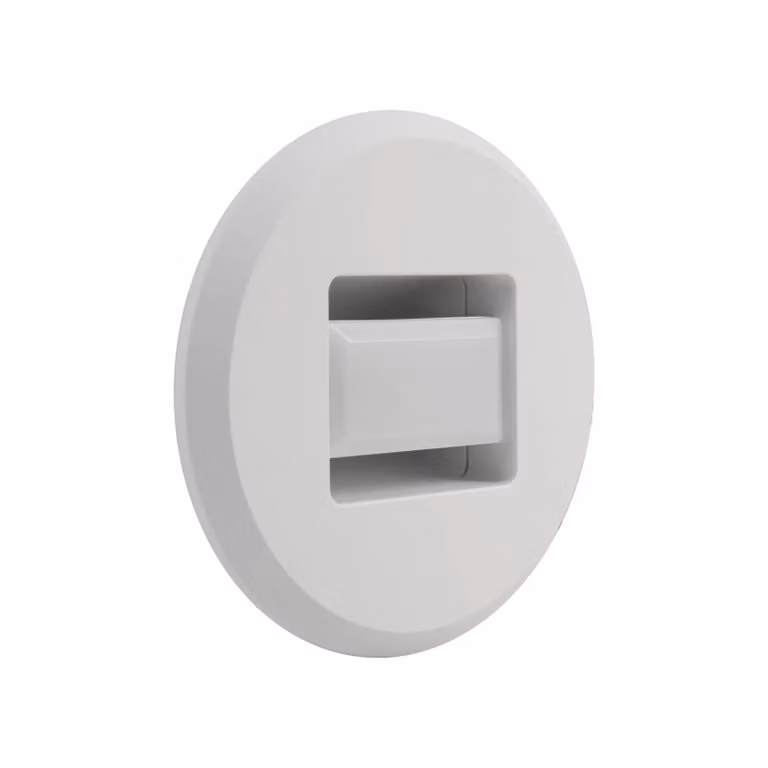 MEGAMAN Luci LED da incasso Tina, bianca, Ø 9 cm, orientabile Tina, Bianco / Opale, Soggiorno / Sala da pranzo, Plastica, Moderno, Applique
