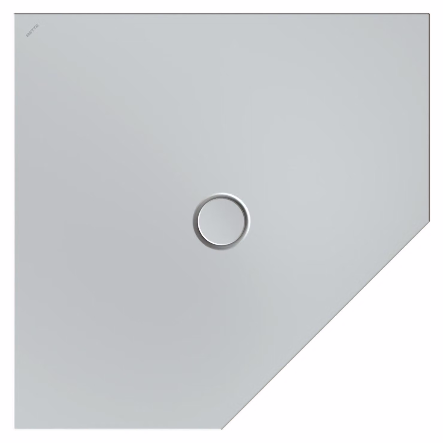 BetteFloor Caro receveurs de douche pentagonaux avec BetteGlasur Plus, 1000x1000mm, 7211-002PLUS, 7211-002PLUS