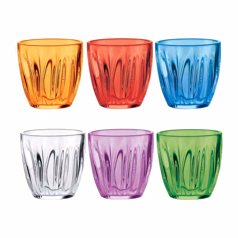 Set di 6 bicchieri per acqua Guzzini multicolore da 350 ml