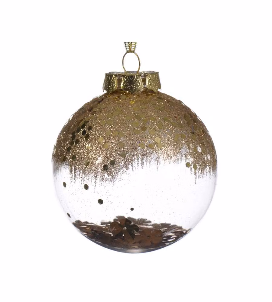 Decoris Pallina Natale Oro Infrangibile - Eleganza e Sicurezza - 8cm