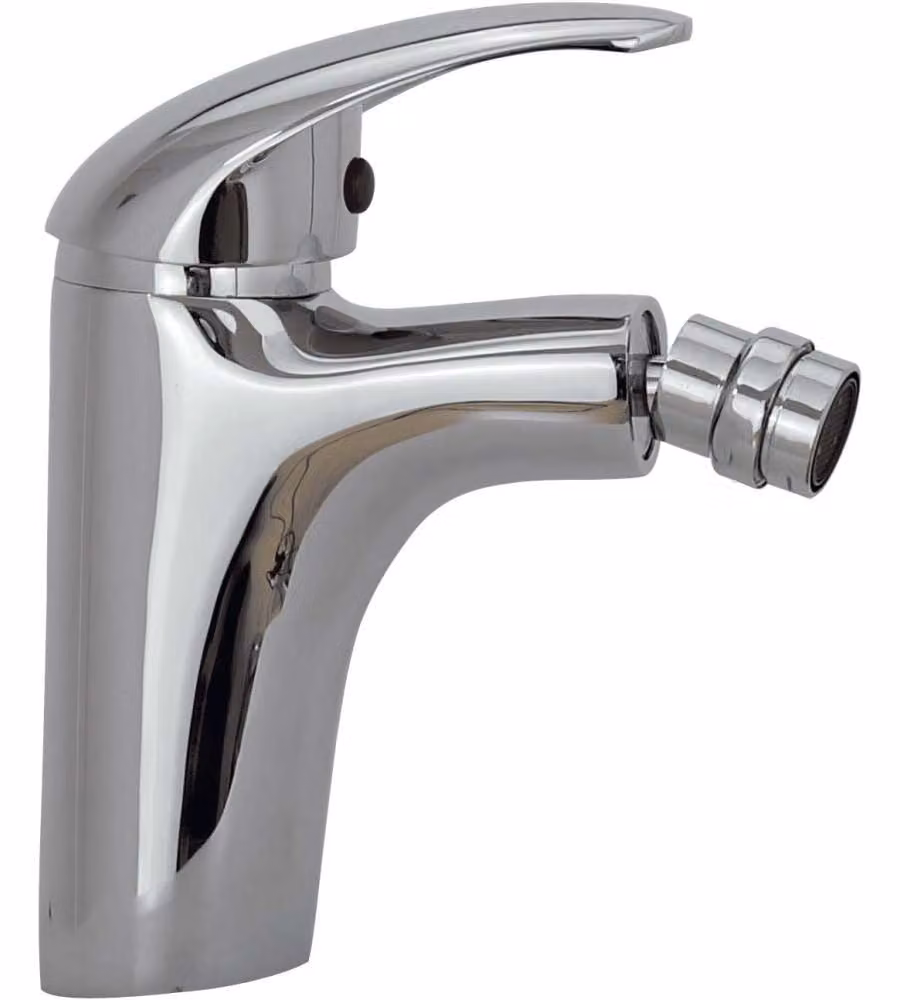 AQUAE Rubinetto Bagno per Bidet Leila Cromato Ottone 40 mm Flessibili Inclusi