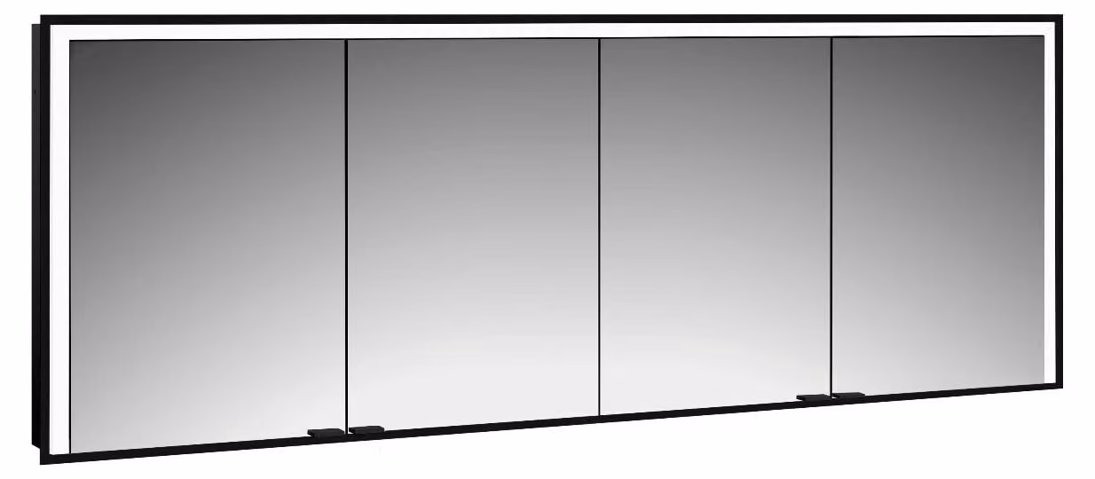 emco prime 3 armoire de toilette, 2000mm, 4 portes, modèle encastré, 949714410, 949714410