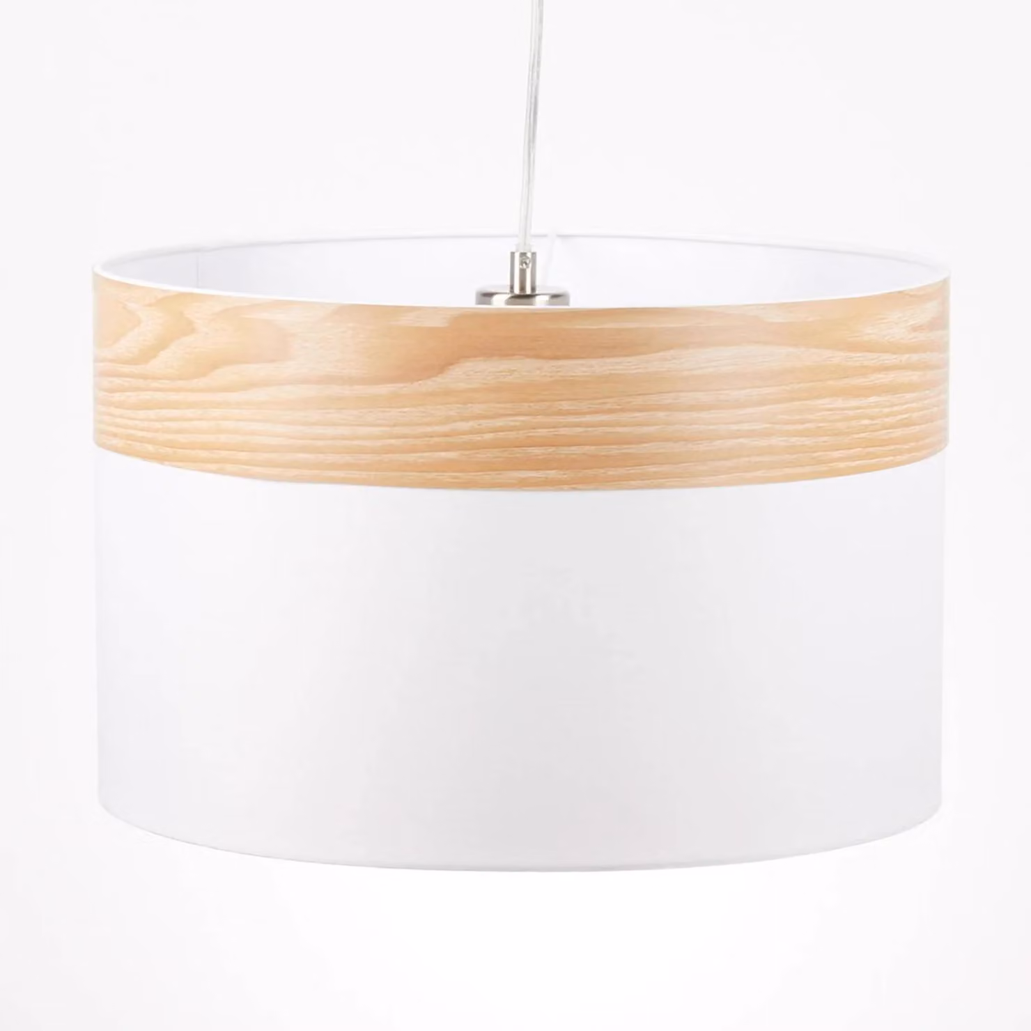 Globo Lampada a sospensione Libba, dimmerabile, Bianco / Opale, Soggiorno / Sala da pranzo, Tessuto / Stoffa / Seta, Moderno, Lampada a sospensione